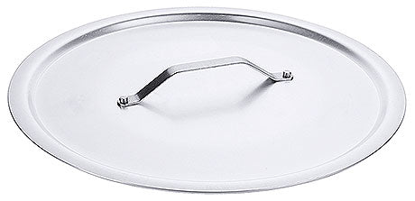 Topfdeckel aus Edelstahl, rund.