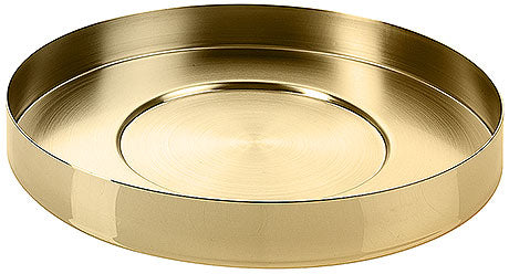 Goldenes Tablett für Gastronomiebedarf.
