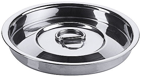 Edelstahl-Deckel für Gastronomiebehälter.