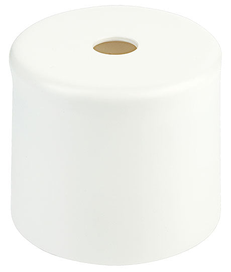 Weißer Toilettenpapierhalter für Gastronomie.