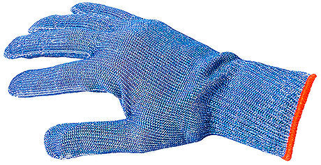 Blauer Schnittschutzhandschuh für Küche.