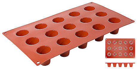 Silikon-Backform mit mehreren Mulden.