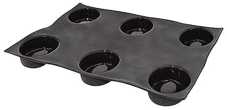 Backform mit sechs Mulden.