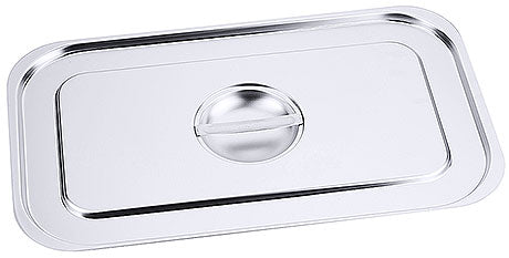 Edelstahl-Gastronorm-Deckel für Behälter.