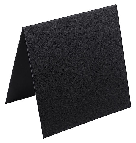 Schwarzes Tischaufsteller-Schild, A-Form.