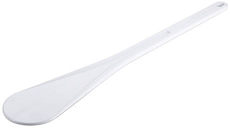 Weißer Kunststoff-Kochlöffel für Gastronomie.
