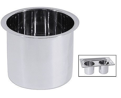 Edelstahl-Behälter für Gastronomiebedarf.