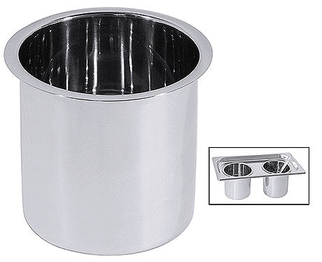 Edelstahl-Behälter für Gastronomiebedarf.