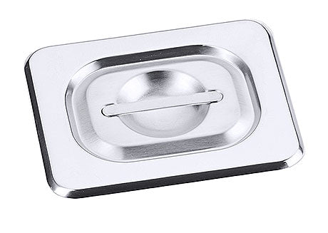 Edelstahl-Gastronorm-Deckel mit Griff.