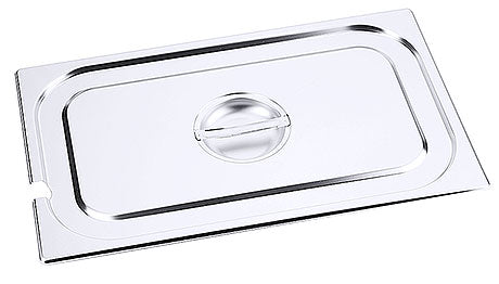 Edelstahl-Gastronorm-Deckel mit Griff.