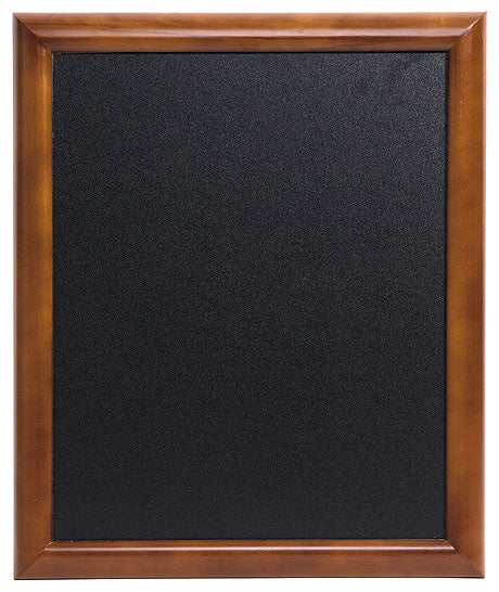 Leere Tafel mit Holzrahmen.