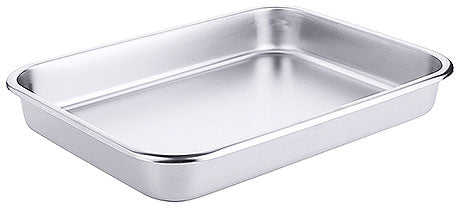 Metall-Gastronormbehälter für Küche.
