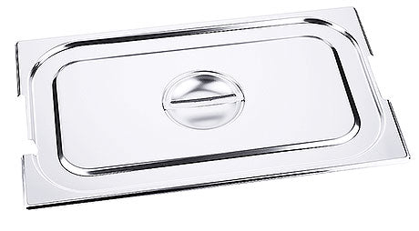Edelstahl-Gastronorm-Behälterdeckel, rechteckig.