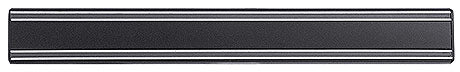 Schwarze magnetische Messerleiste.