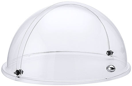 Transparente Abdeckhaube für Speisen.