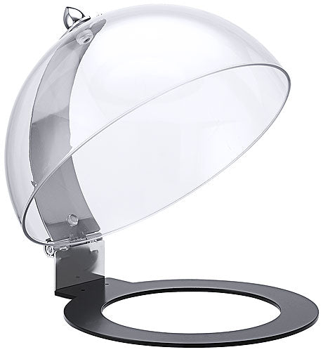Transparente Abdeckhaube für Speisen.