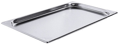 Edelstahl-Gastronormbehälter für Küche.