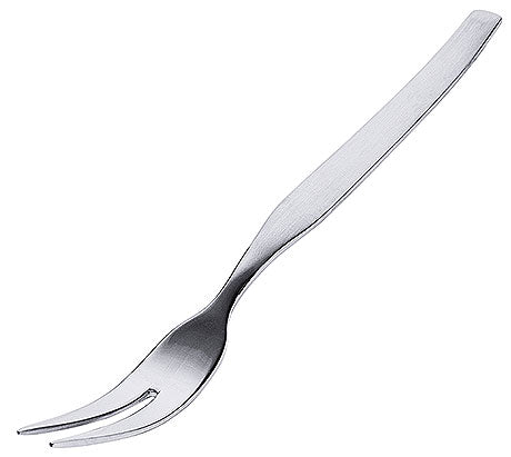 Metallgabel mit zwei Zinken.