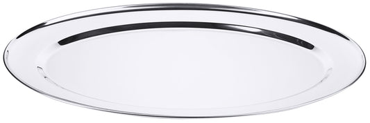 Leere ovale Servierplatte