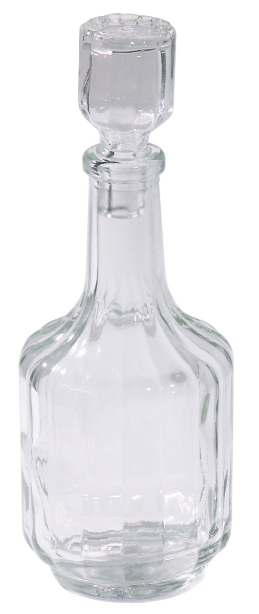 Karaffe mit Glasverschluss.