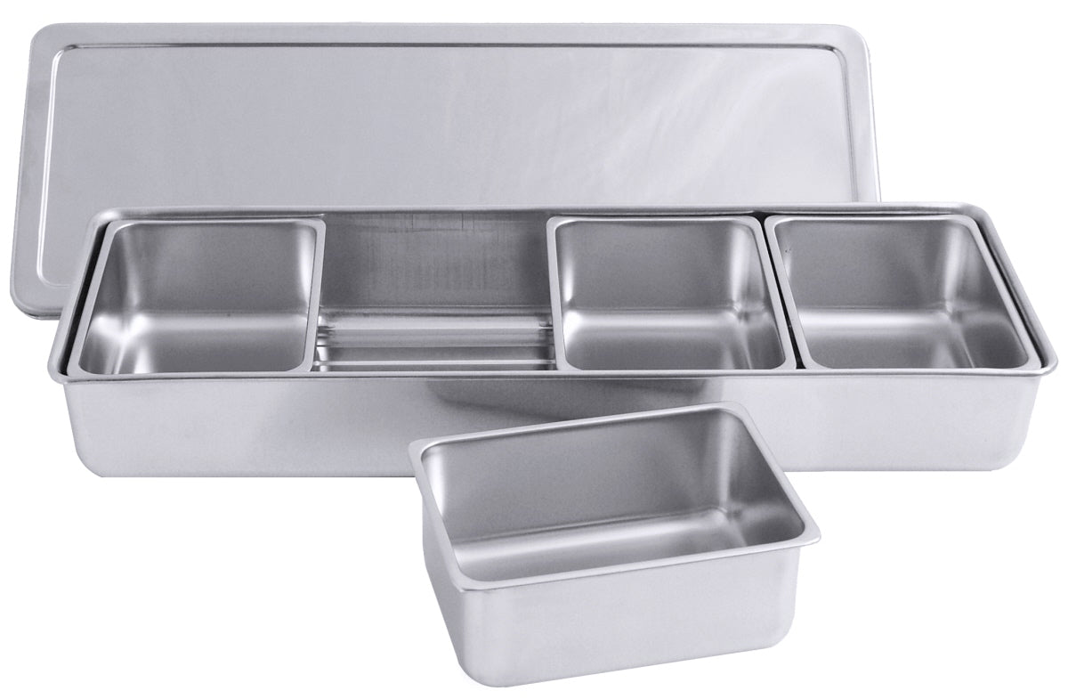Edelstahl-Gastronomiebehälter mit Deckel