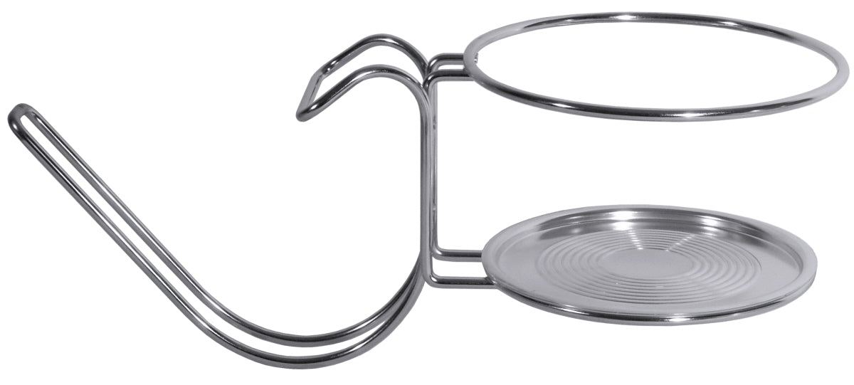 Metallhalterung für Gastronomiebedarf.