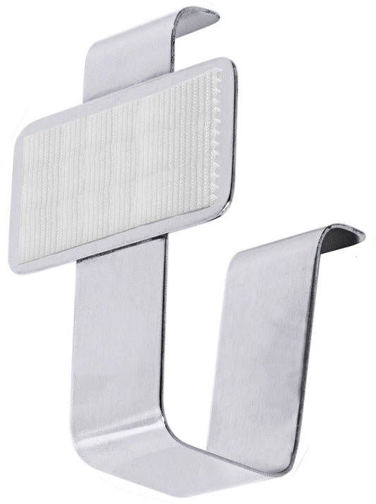 Metallhaken mit Klebefläche.
