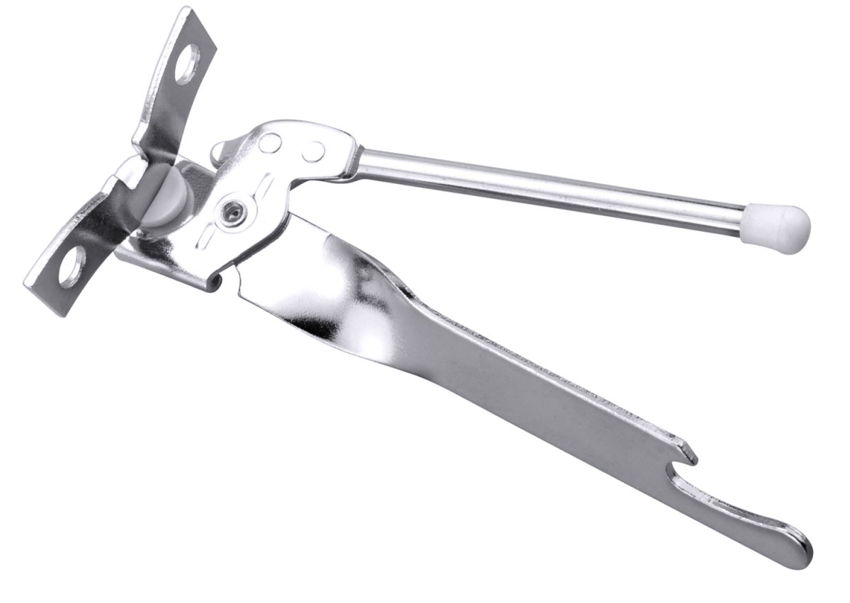 Dosenöffner aus Metall, silber.