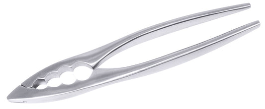 Silberne Nussknacker aus Metall.