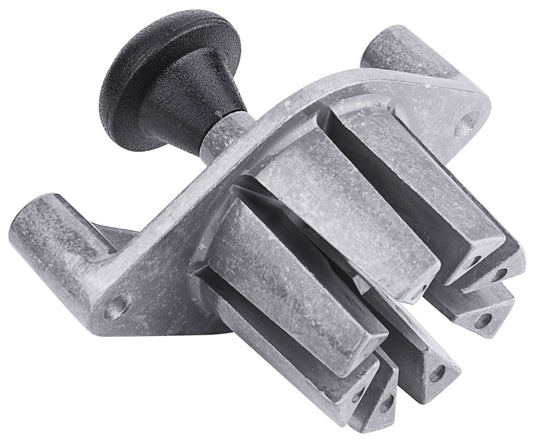 Metallgerät mit schwarzem Griff.