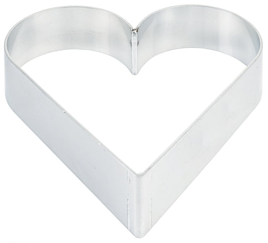 Herzförmiger Backring aus Edelstahl