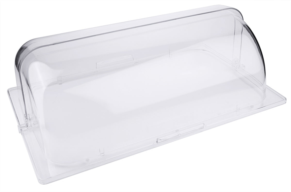 Transparente Abdeckhaube für Speisen.