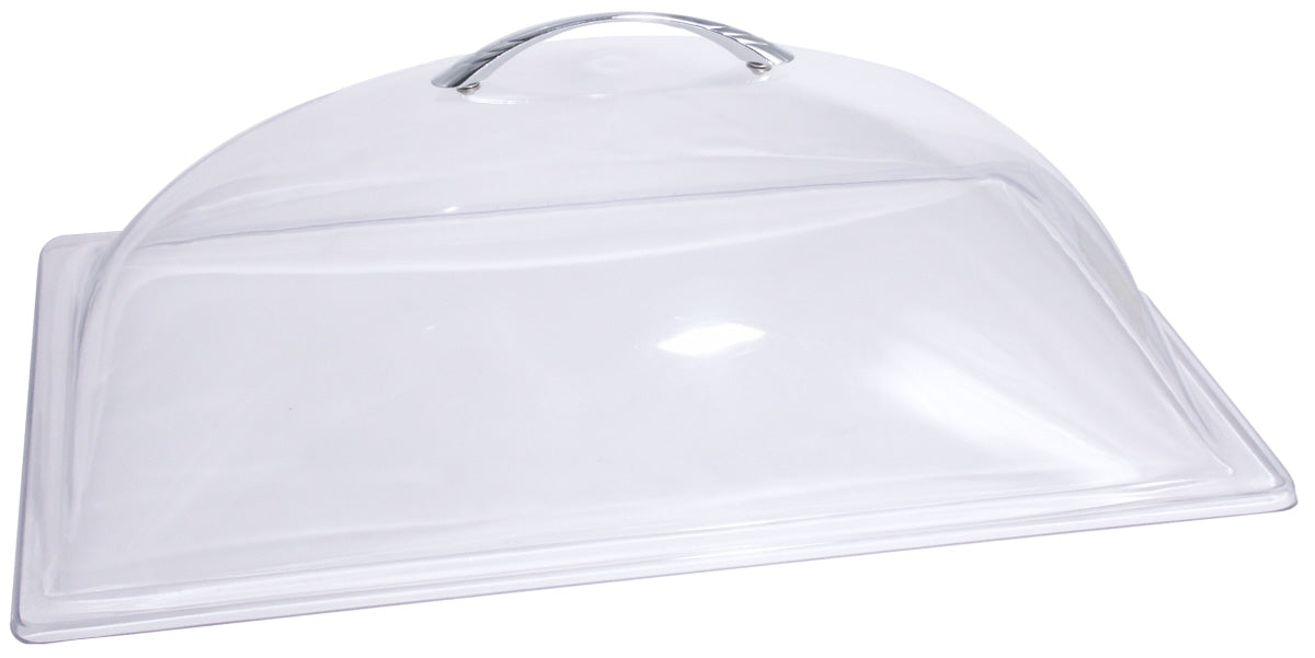 Transparente Abdeckhaube für Speisen.