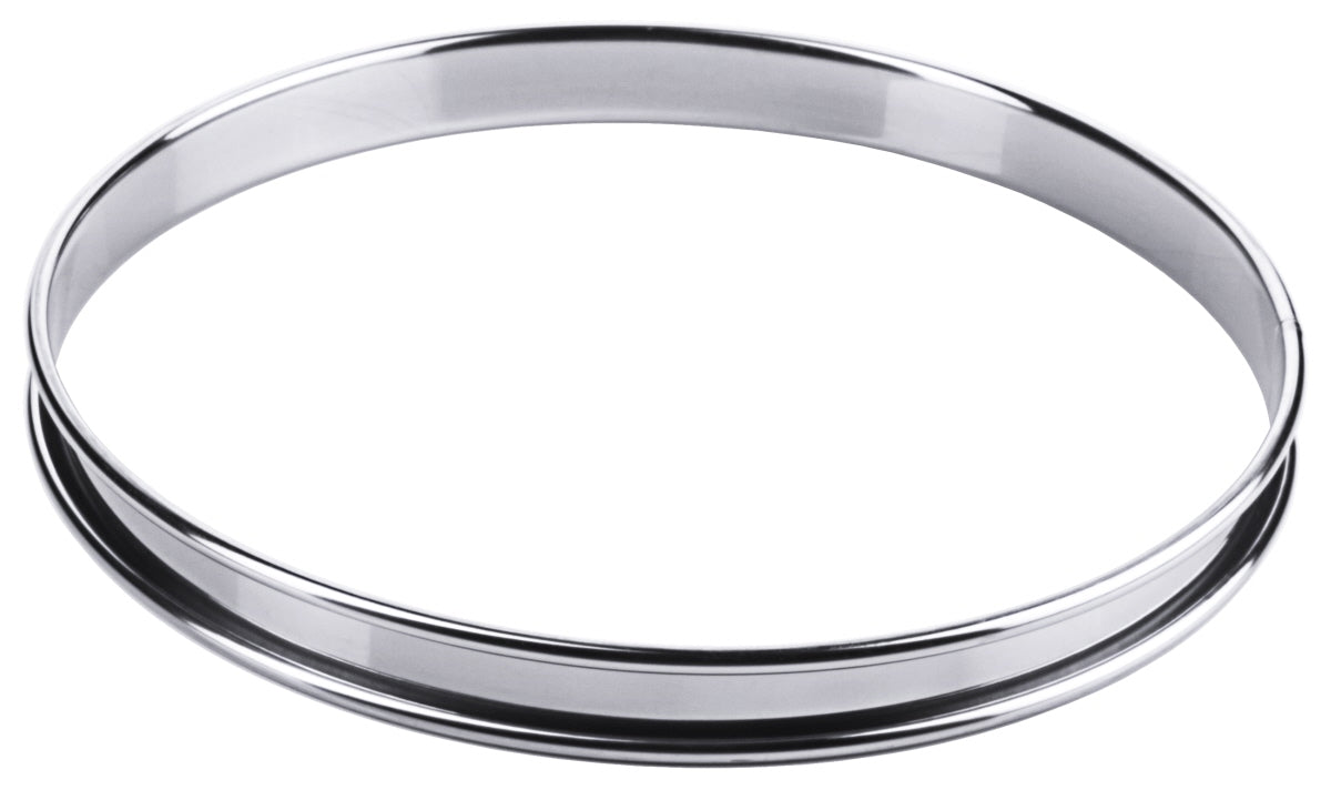 Runder Edelstahl-Tortenring für Gastronomie.