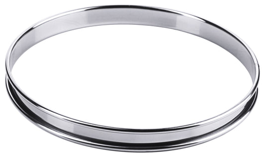 Runder Edelstahl-Tortenring für Gastronomie.