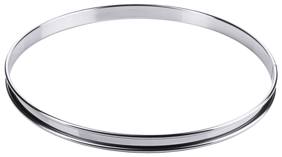 Runder Edelstahl-Tortenring für Gastronomie.