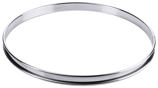 Runder Edelstahl-Tortenring für Gastronomie.