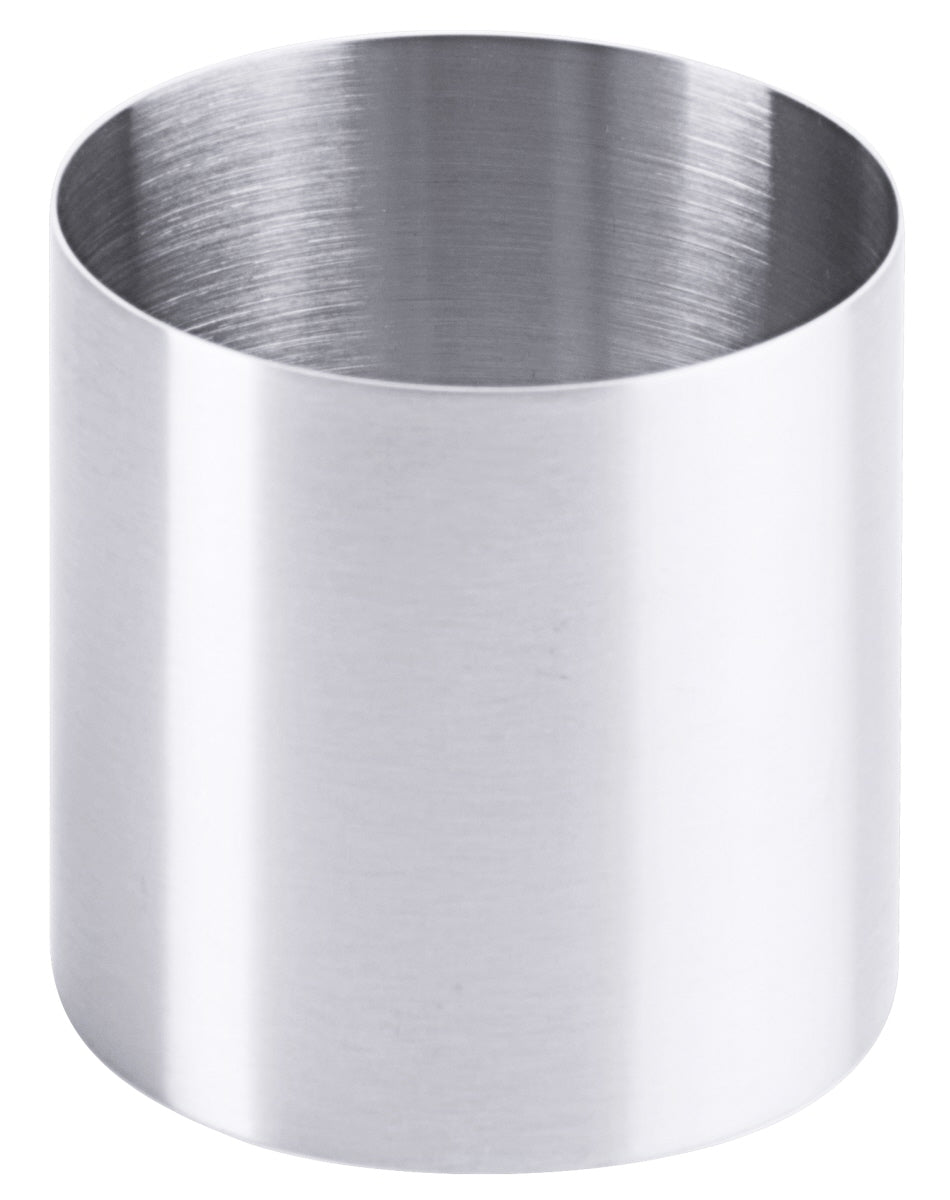 Metallring, zylindrisch, Edelstahl, Gastronomie.