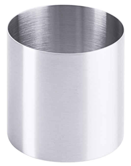 Metallring, zylindrisch, Edelstahl, Gastronomie.