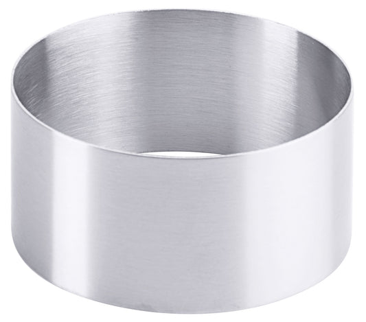 Metallring, zylindrisch, Edelstahl, glatt.