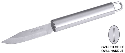 Küchenmesser mit ovalem Griff.