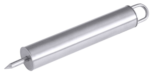 Silberner Fleischzartmacher aus Metall.