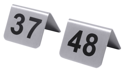 Tischnummern aus Metall, 37, 48.