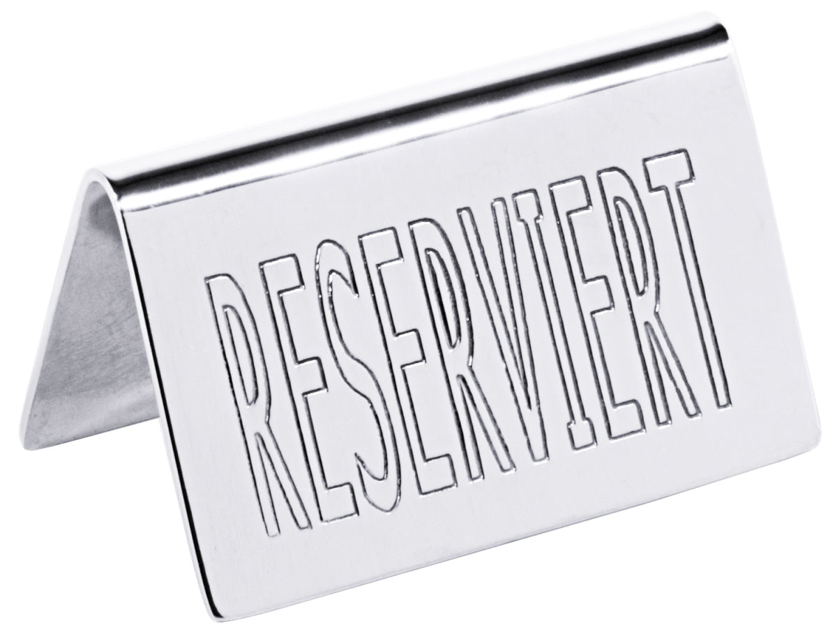 Reserviert-Schild aus Metall.
