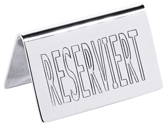 Reserviert-Schild aus Metall.