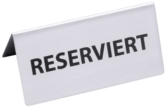 Reserviert-Schild aus Metall.