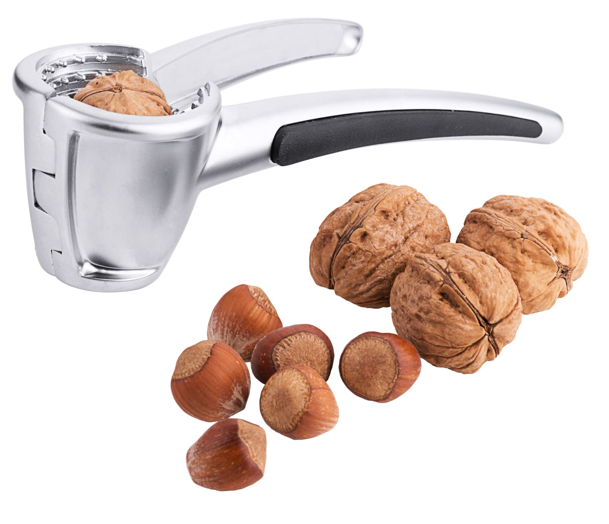 Nussknacker mit Nüssen.