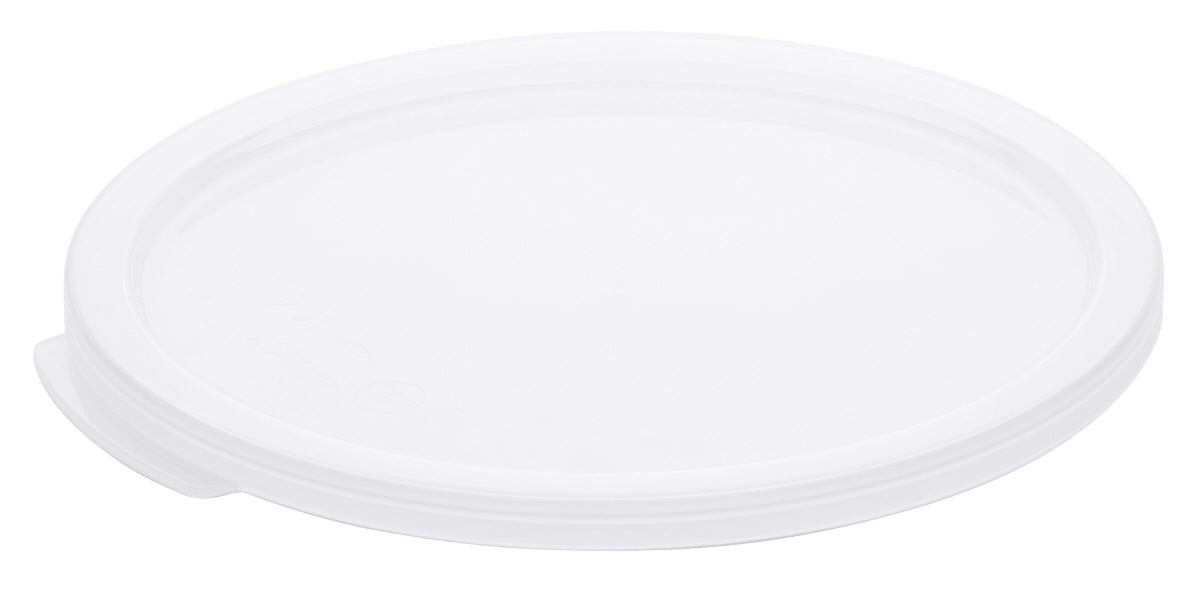 Transparenter Kunststoffdeckel für Behälter.