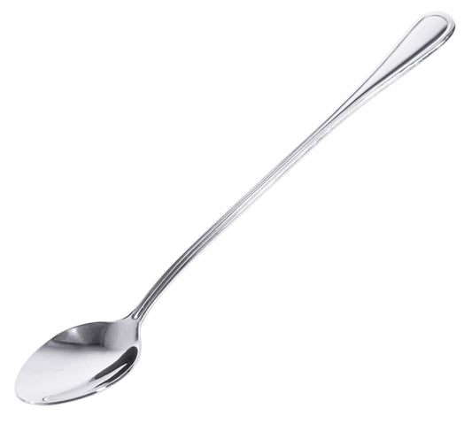 Langer Edelstahl-Löffel für Gastronomie.
