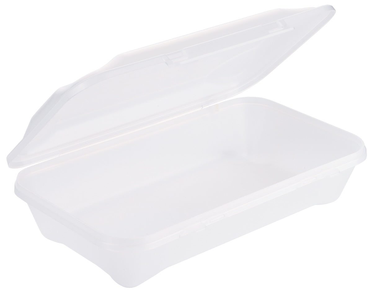 Transparente Take-away-Box mit Deckel